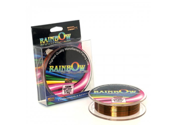 Леска Caiman Rainbow 100м 0.25мм цветная 175017