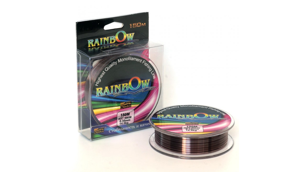 Леска Caiman Rainbow 150м 0.28мм цветная