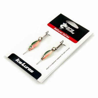 Блесна зимняя Akara Ice Lures рыбка с тройником 1гр цвет 033 (2 шт в упак)