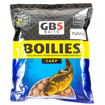 Бойлы GBS Baits 20мм 1кг Рыбные