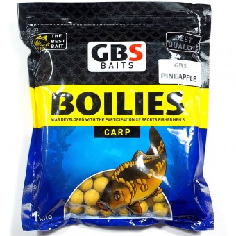 Бойлы тонущие GBS Baits 20мм 3кг Pineapple Ананас