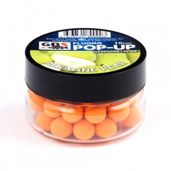 Бойлы GBS Baits Pop-up плавающие 12мм 40гр (уп. 6 шт) Alkaline / Acid Pear Щелочная груша