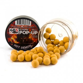 Бойлы GBS Baits Pop-up плавающие 10мм 40гр (уп. 6 шт) Hot Demon