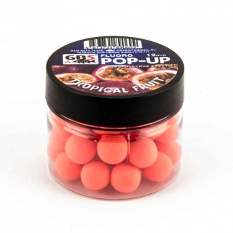 Бойлы GBS Baits Pop-up плавающие 12мм 40гр (уп. 6 шт) Tropical Fruit Тропический фрукт