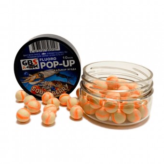 Бойлы GBS Baits Pop-up плавающие 10мм 40гр (уп. 6 шт) Squidberry