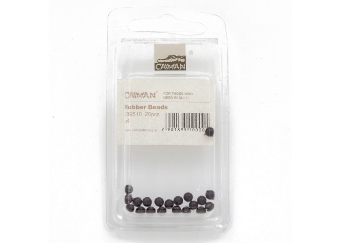 Бусина Caiman Rubber Beads d4mm. (25шт. в уп.) 189510