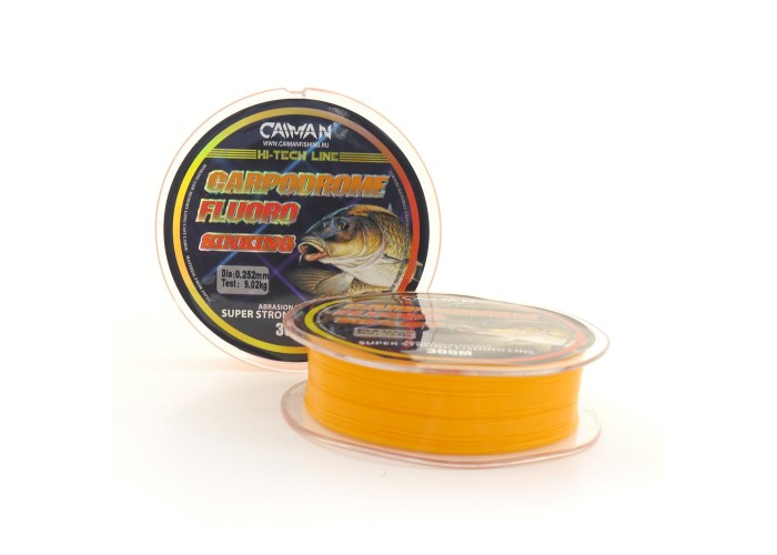 Леска Caiman Carpodrome Fluoro orange 300м 0,252мм