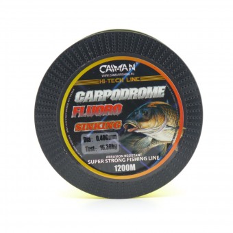 Леска Caiman Carpodrome Fluoro yellow 1200м 0,252мм