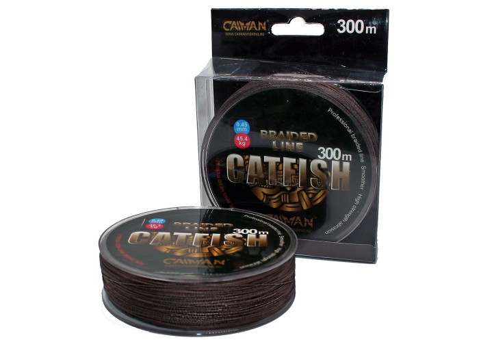 Шнур Caiman Catfish 300м 0,55мм 61,0кг коричневый