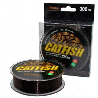 Леска Caiman Catfish 300м 0,40мм тёмно-коричневая