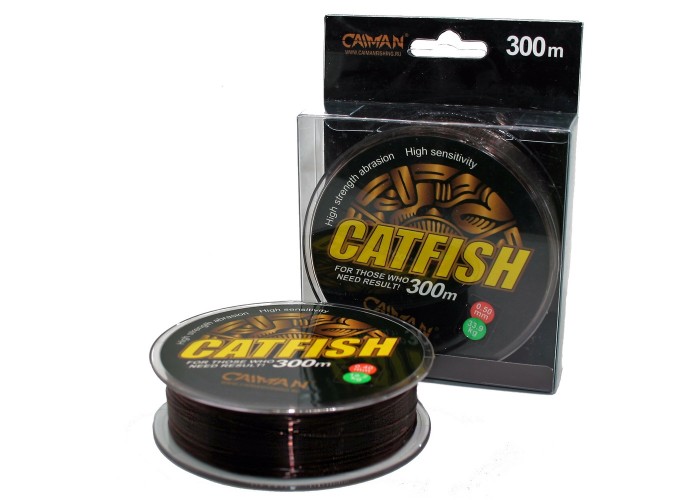 Леска Caiman Catfish 300м 0,40мм тёмно-коричневая