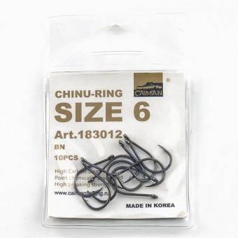 Крючки Caiman Chinu-Ring №6 (уп. 10шт.) 183012