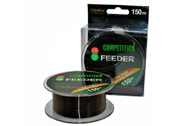 Леска Caiman Competition Feeder Sinking 150м 0,18мм черная