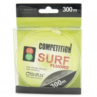Леска Caiman Competition Surf Fluoro yellow 300 м 0,25мм