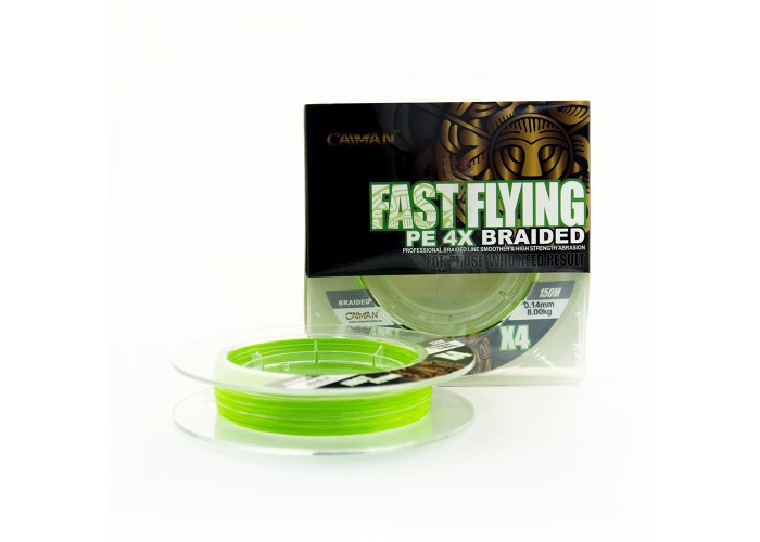 Шнур Caiman Fast flying 4PE 0,14 мм 150 м Green 215527