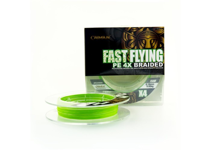 Шнур Caiman Fast flying 4PE 0,16 мм 150 м Green 215528