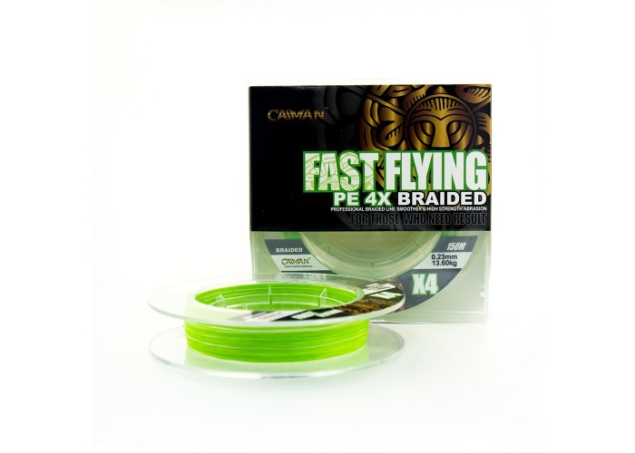 Шнур Caiman Fast flying 4PE 0,23 мм 150 м Green 215531