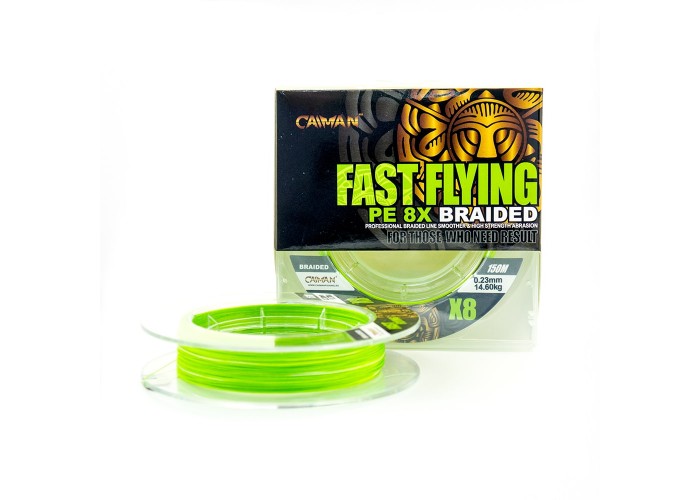 Шнур Caiman Fast flying 8PE 0,23 мм150 м Green 215507