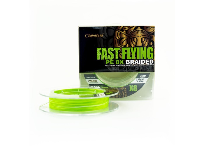 Шнур Caiman Fast flying 8PE 0,12 мм 150 м Green 215502