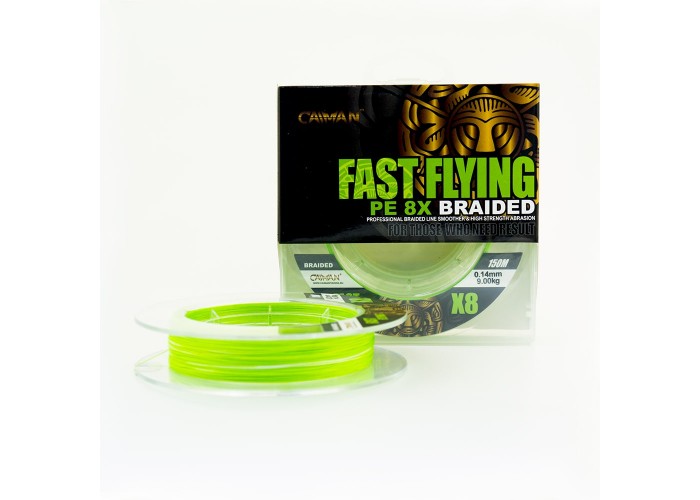 Шнур Caiman Fast flying 8PE 0,14 мм 150 м Green 215503