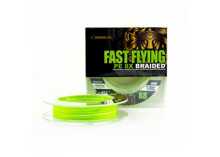 Шнур Caiman Fast flying 8PE 0,16 мм 150 м Green 215504