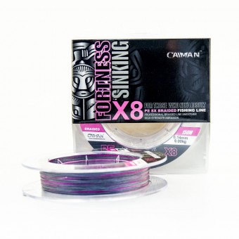 Шнур Caiman Fortness sinking 8PE 0,14 мм 150 м silver rose215510