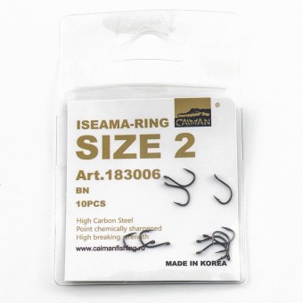 Крючки Caiman Iseama-Ring № 2 (уп. 10шт.) 183006