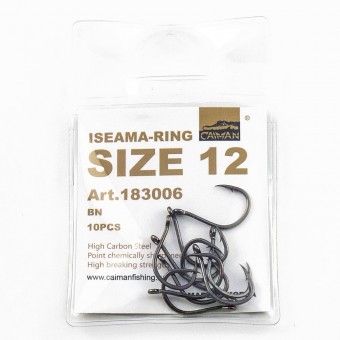 Крючки Caiman Iseama-Ring №12 (уп. 10шт.) 183006