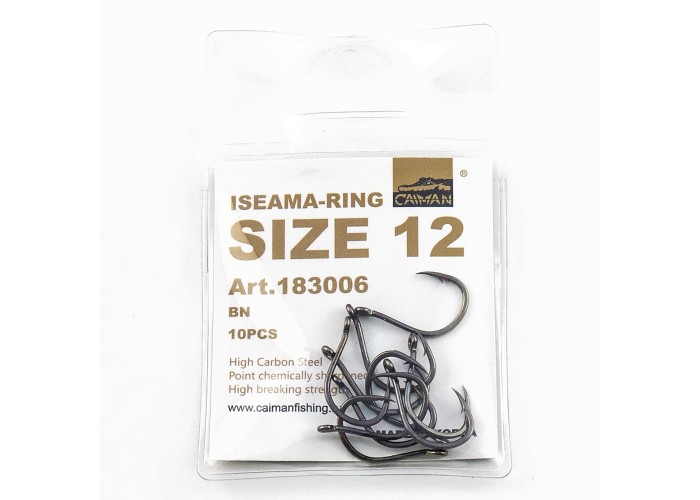 Крючки Caiman Iseama-Ring №12 (уп. 10шт.) 183006