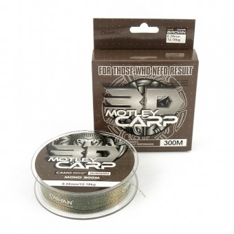 Леска Caiman Motley Carp 300м 3D Camo Brown 0,35 мм (6шт в упак)