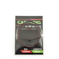Монтаж-leader Carpking c быстросъемной застежкой brown Ф1,02мм 100см (фасовка 5 упак.) CK6207