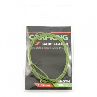 Монтаж-leader Carpking с вертлюгом через кольцо green Ф1,02мм 100см (фасовка 5 упак.) CK6005