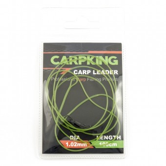 Монтаж-leader Carpking с quick-change через кольцо green Ф1,02мм 100см (фасовка 5 упак.) CK6002