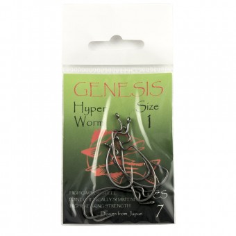 Крючок Genesis Hyper Worm № 1 art. HW1XS (7 шт. в упак.)