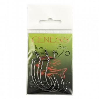 Крючок Genesis Hyper Worm № 3/0 art. HW3/0XS (5 шт. в упак.)