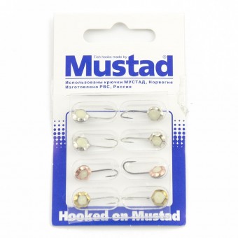 Набор мормышек Mustad тип-401 (8 шт. в уп.) фосф.заливка