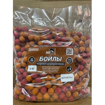 Бойлы MEGA BAITS тонущие 20мм 3 кг Фрукты