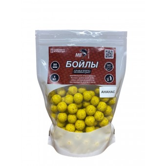 Бойлы  MEGA BAITS пылящие 24мм Ананас