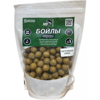 Бойлы MEGA BAITS тонущие 20мм Тигровый Орех