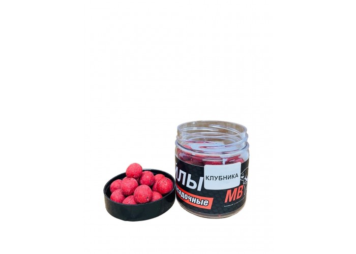 Бойлы MEGA BAITS насадочные 14 мм Клубника