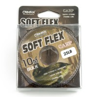 Лидкор без сердечника Caiman Soft Flex Brown 10m 25lbs 205502