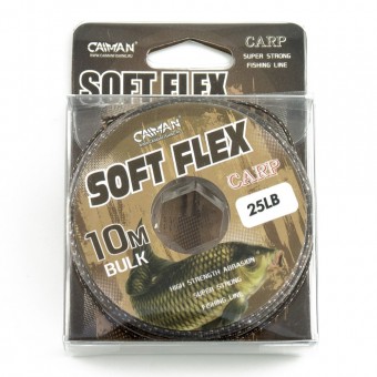 Поводочный материал без оплетки Caiman Soft Flex Camo Green 10m 25lbs 205502