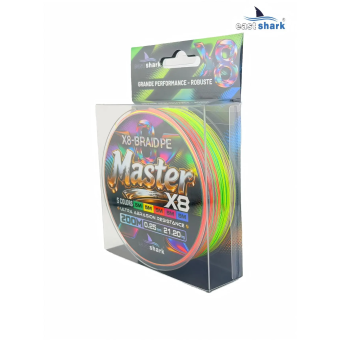 Шнур EastShark Master PE X8 200м 0,08мм #0.2 multicolor