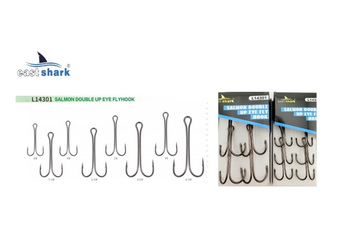 Крючок двойной EastShark Double Hook №2/0 (уп.5 шт)