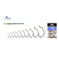 Крючок офсетный EastShark Worm Hook №3 (уп.10 шт)