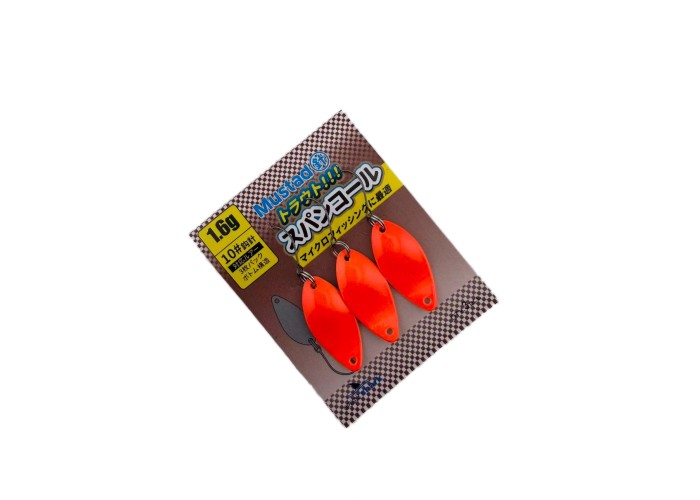 Блесна колеблющаяся EastShark Fine Bite 1,6 г Orange (уп. 3 шт)