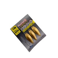 Блесна колеблющаяся EastShark Rapid Flow 1,5 г Gold (уп. 3 шт)