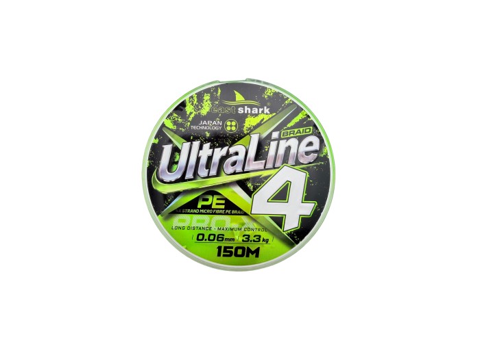 Шнур EastShark Ultra Line X4 150м 0,06мм зеленый