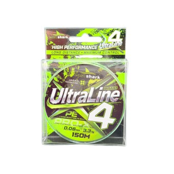 Шнур EastShark Ultra Line X4 150м 0,04мм зеленый