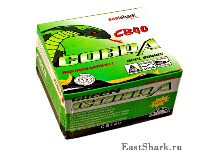 Катушка Cobra Green A металлическая шпуля 1п